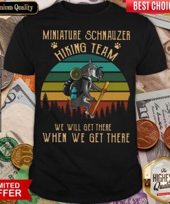 Funny Miniature Schnauzer Hiking Team Vintage Shirt- Design By Viewtees.com