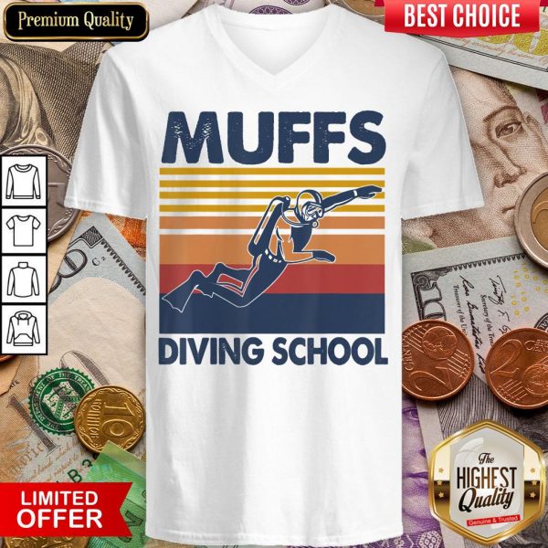 Funny Muffs Diving School Shirt Scuba Diving Funny V-neck - Design By Viewtees.com