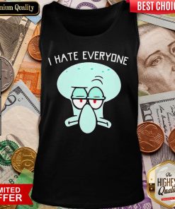 Funny Squidward Tentacles I Hate Everyone Tank Top - Design By Viewtees.com