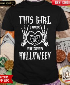 Girl Loves Oklahoma Raiders Halloween Skeleton Heart Shirt