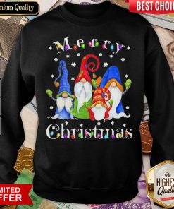 Good Merry Christmas Gnomes Snow Lights Sweatshirt - Design By Viewtees.com
