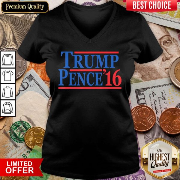Happy Donald Trump Mike Pence 2016 V-neck - Design By Viewtees.com