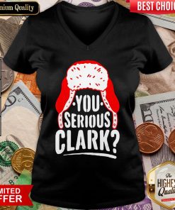 Happy You Serious Clark Funny Ugly Christmas Sweater V-neck - Design By Viewtees.com
