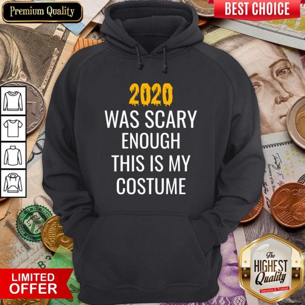 Hot 2020 Was Scary Enough This Is My Costume Funny Halloween Hoodie - Design By Viewtees.com
