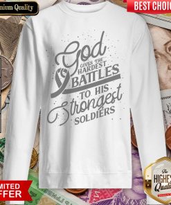 Hot Gods Strongest Soldiers Lung Cancer Awareness Sweatshirt - Design By Viewtees.com