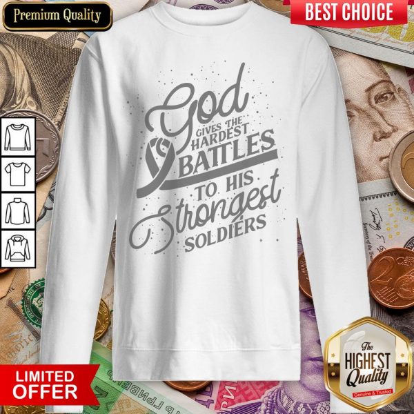 Hot Gods Strongest Soldiers Lung Cancer Awareness Sweatshirt - Design By Viewtees.com