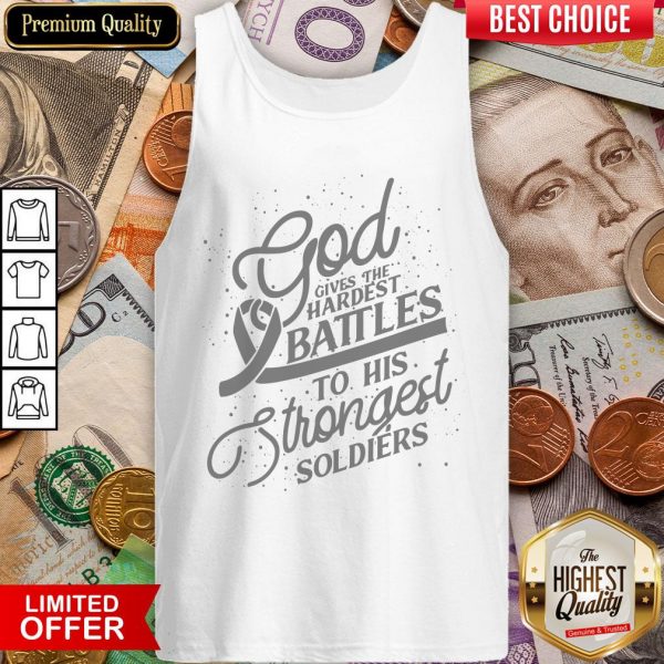 Hot Gods Strongest Soldiers Lung Cancer Awareness Tank Top - Design By Viewtees.com