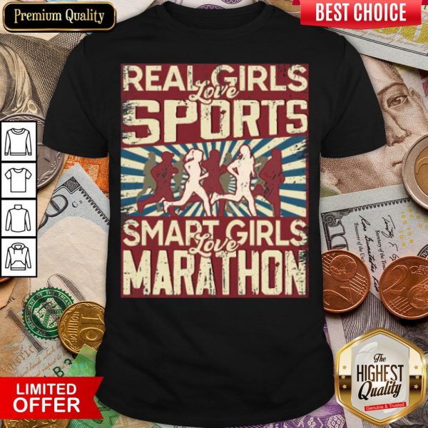Hot Real Girls Love Sports Smart Girls Love Marathon 2020 Shirt - Design By Viewtees.com