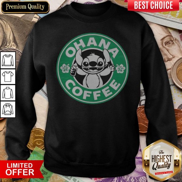 Hot Stitch Ohana Coffee Sweatshirt