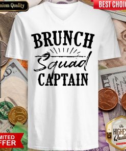 Nice Brunch Squad Captain Love Team Late Meals V-neck - Design By Viewtees.com