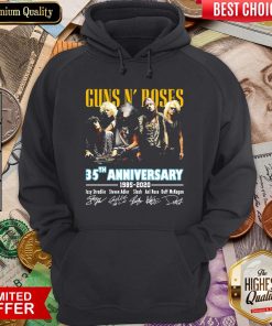 Nice Guns N’ Roses 35th Anniversary 1985 2020 Signatu- Design By Viewtees.com res Hoodie -