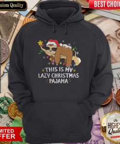 Nice This Is My Lazy Christmas Pajama Sloth Sleeping Hoodie - Design By Viewtees.com