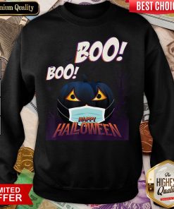 Official Halloween Pumpkin Wearing Mask Jack O Lantern Boo Boo Sweatshirt - Design By Viewtees.com