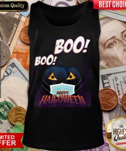 Official Halloween Pumpkin Wearing Mask Jack O Lantern Boo Boo Tank Top - Design By Viewtees.com