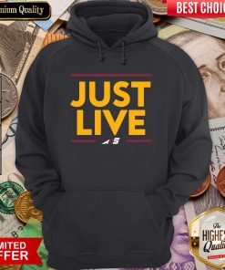 Official Just Live Hoodie - Design By Viewtees.com