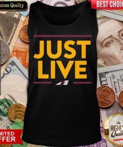 Official Just Live Tank Top - Design By Viewtees.com