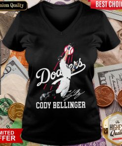 Official Los Angeles Dodgers Cody Bellinger V-neck - Design By Viewtees.com