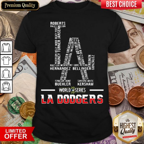 Official Los Angeles Dodgers World Series 2020 Name Player Shirt - Design By Viewtees.com