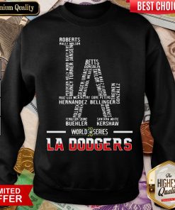 Official Los Angeles Dodgers World Series 2020 Name Player Sweatshirt - Design By Viewtees.com