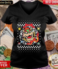 Official Monster Ugly Merry Christmas V-neck - Design By Viewtees.com