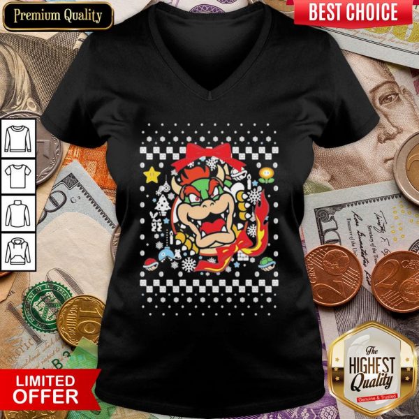Official Monster Ugly Merry Christmas V-neck - Design By Viewtees.com