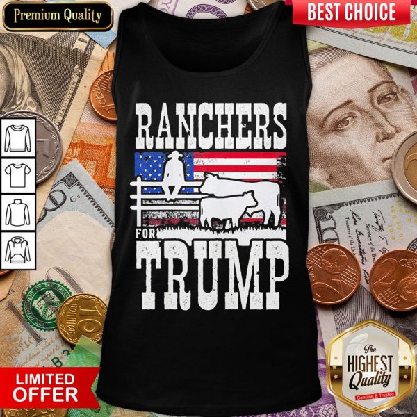 Official Ranchers For Trump 2020 Tank Top - Design By Viewtees.com
