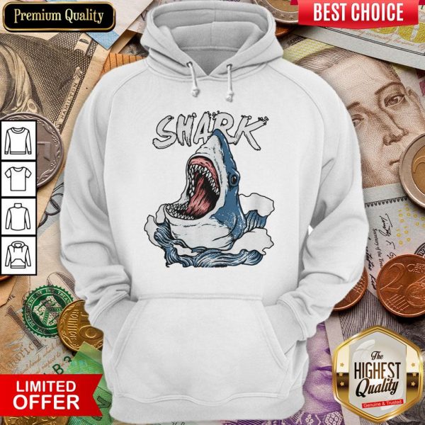 Official Shark Waiting For Bait Hoodie - Design By Viewtees.com