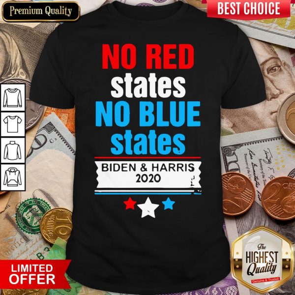 Hot Official No Red States No Blue States Biden And Harris 2020 Shirt- Design By Viewtees.com