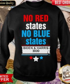 Hot Official No Red States No Blue States Biden And Harris 2020 Sweatshirt - Design By Viewtees.com