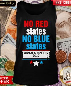 Hot Official No Red States No Blue States Biden And Harris 2020 Tank Top - Design By Viewtees.com