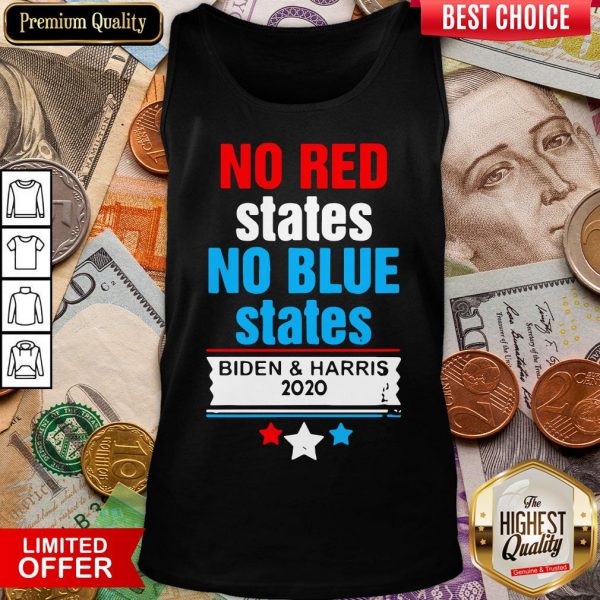 Hot Official No Red States No Blue States Biden And Harris 2020 Tank Top - Design By Viewtees.com