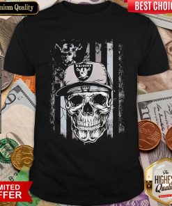Skull Oklahoma Raiders American Flag Shirt