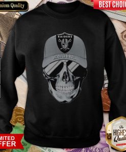 Skull Oklahoma Raiders Football Sweatshirt