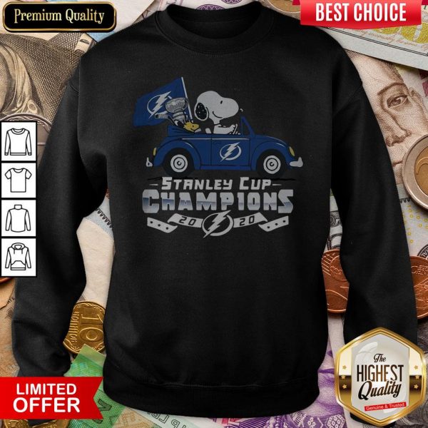 Snoopy And Woodstock Stanley Cup Champions 2020 Sweatshirt