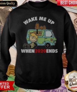 Snoopy Wake Me Up When2020ends Sweatshirt