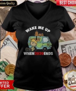 Snoopy Wake Me Up When2020ends V-neck