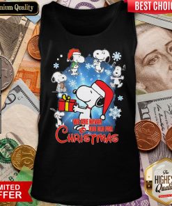 Snoopy We Are Never Too Old For Christmas Tank top