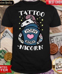 Tattoo Horn Born Nicorn Shirt