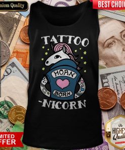 Tattoo Horn Born Nicorn Tank Top