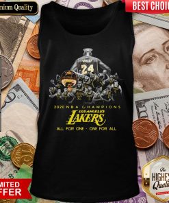 Top Kobe Bryant 2020 Nba Champion Los Angeles Lakers All For One – One For All Tank Top - Design By Viewtees.com
