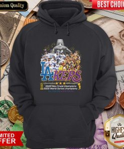 Top Kobe Bryant Los Angeles Lakers Dodgers 2020 Nba Finals Champions All For One – One For All Hoodie - Design By Viewtees.com