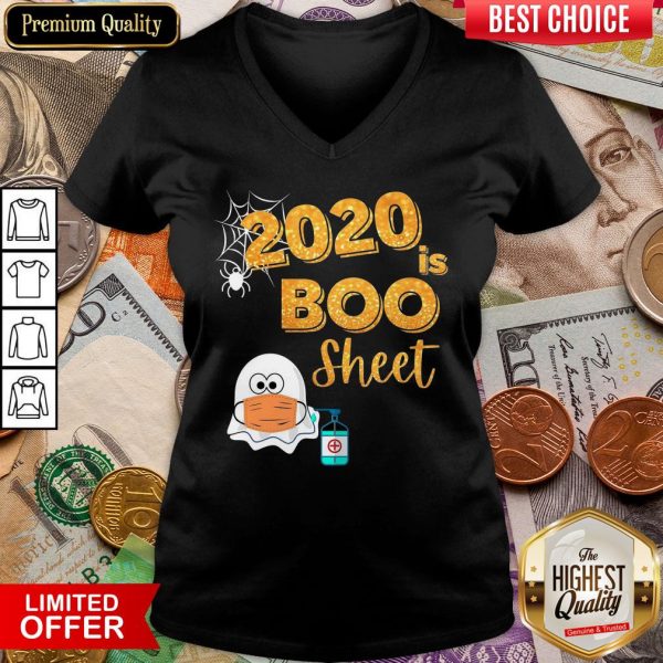 Funny 2020 Is Boo Sheet 2020 Halloween V-neck - Design By Viewtees.com