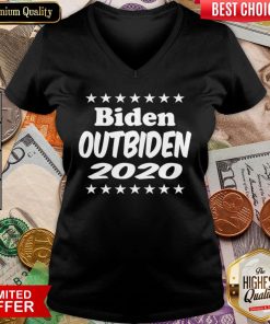 Funny Biden Outbiden 2020 V-neck - Design By Viewtees.com
