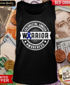 Funny Colorectal Cancer Warrior Awareness Tank Top - Design By Viewtees.com