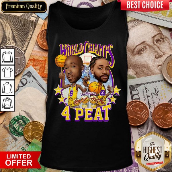 Funny Freddie Gibbs World Champs 4 Peat Tank Top - Design By Viewtees.com