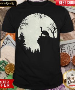Funny Howling Turtle The Moon Shirt - Design By Viewtees.com