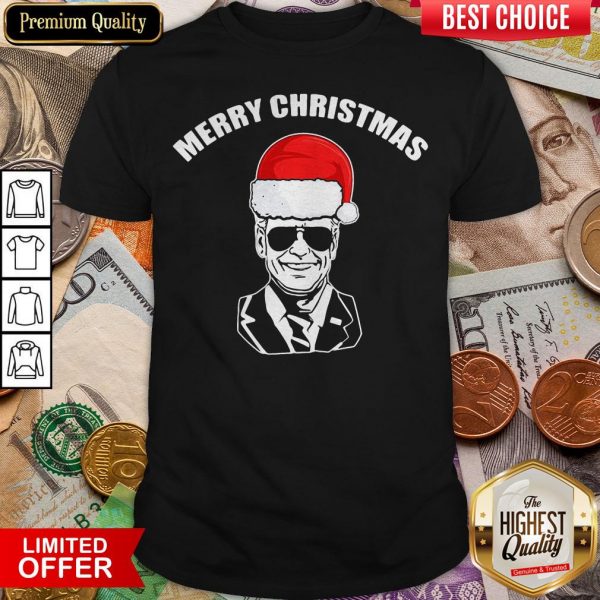 Funny Joe Biden Santa Merry Christmas Shirt- Design By Viewtees.com