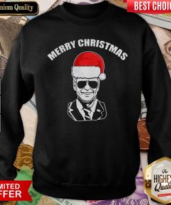 Funny Joe Biden Santa Merry Christmas Sweatshirt - Design By Viewtees.com