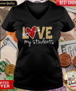 Funny Love My Students V-neck - Design By Viewtees.com