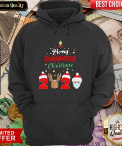 Funny Merry Quarantine Christmas 2020 Hoodie - Design By Viewtees.com
